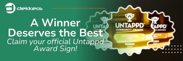 Dekkers, claim you official Untappd Community Awards sign