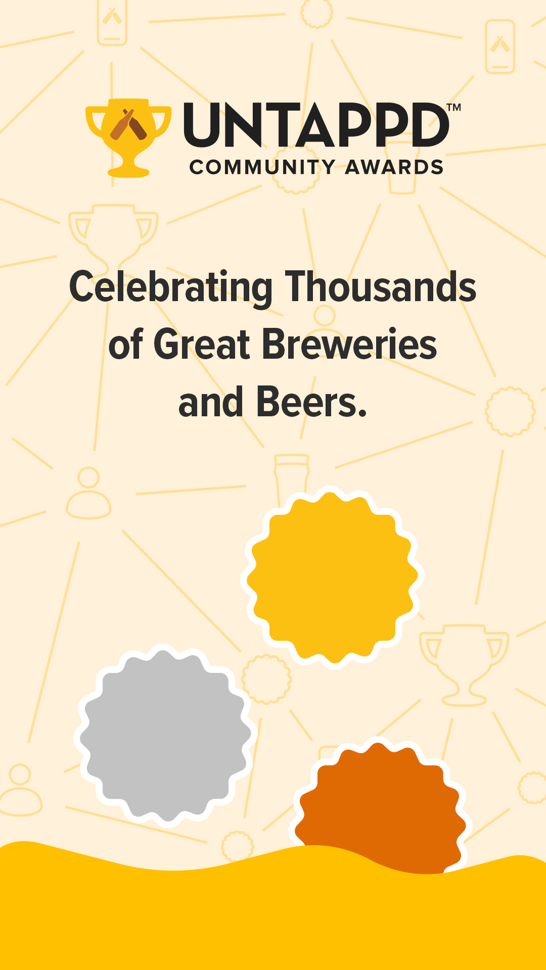 Social media image asset for the Untappd Community Awards
